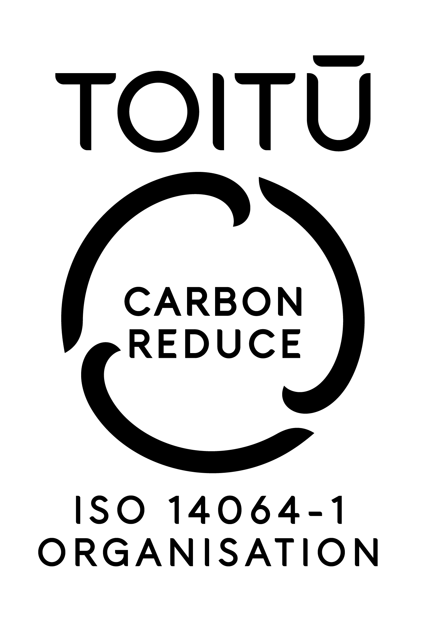 Toitū_carbon reduce_ISO14064-1 organisation_Black